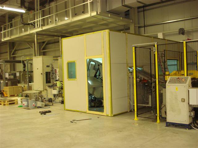 Ηχομόνωση πρέσσας κυτίων συσκευασίας στο εργοστάσιο της εταιρίας WEIDENHAMMER HELLAS στα Οινόφυτα Βοιωτίας